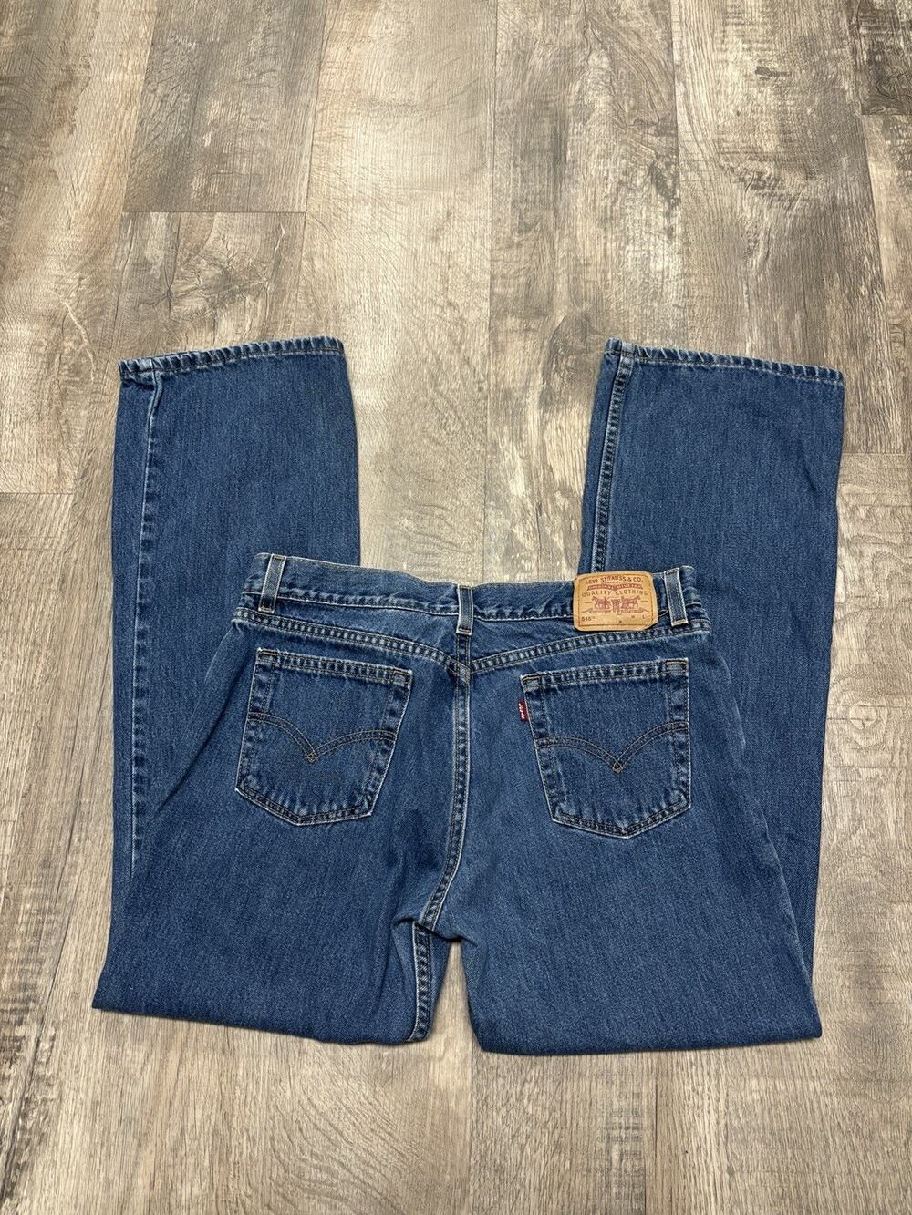 Vintage Levi's 518 Superlow Boot Cut Jeans Made in USA 13 Jr M Medium Wash Y2K